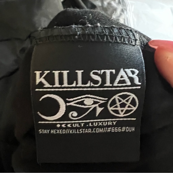 Killstar Vampyra Black Night Creature Gothic Dark Edgy Angel Skater Dress - Picture 13 of 14